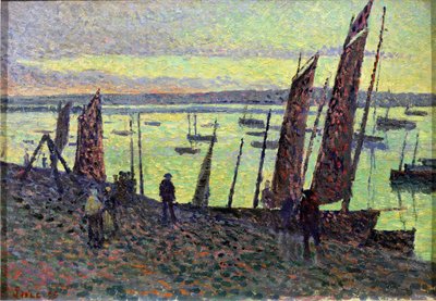 Boats at Camaret by Maximilien Luce
